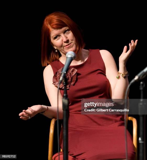 Actress Kate Flannery attends the lecture with Kate Flannery at Arts Bank on April 21, 2010 in Philadelphia, Pennsylvania.