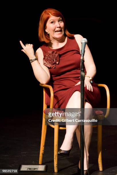Actress Kate Flannery attends the lecture with Kate Flannery at Arts Bank on April 21, 2010 in Philadelphia, Pennsylvania.