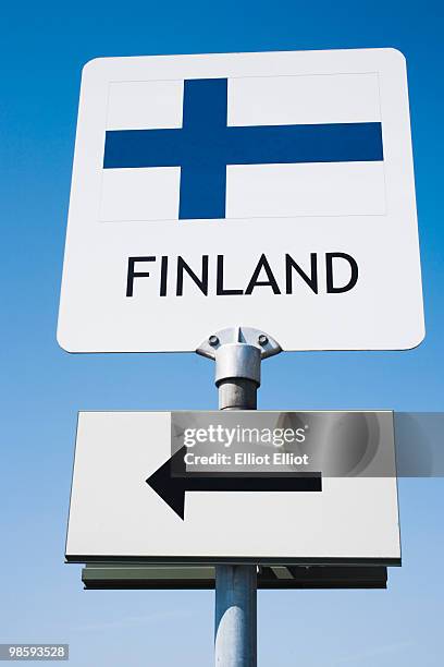 a sign, sweden. - town sign stock pictures, royalty-free photos & images