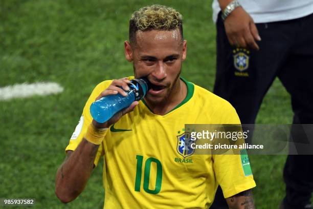Fußball: WM, Serbien - Brasilien, Vorrunde, Gruppe E, 3. Spieltag im Spartak-Stadion: Brazil's Neymar. Photo: Federico Gambarini/dpa