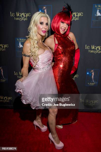 Television personality Angelique "Frenchy" Morgan and cast member Erika Nicole from "Le Magique Fantastique" attend the opening night of "Le Magique...