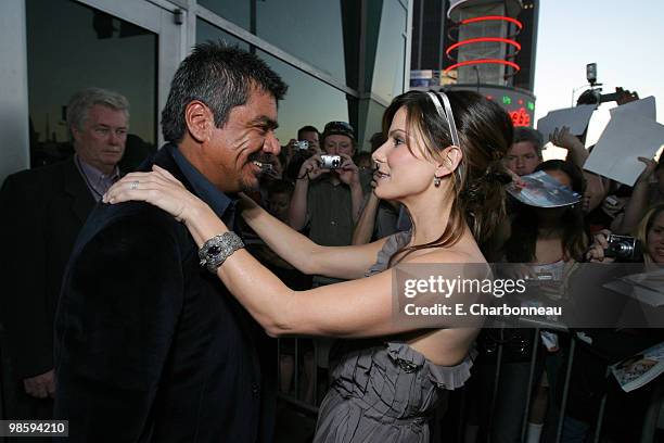 George Lopez and Sandra Bullock