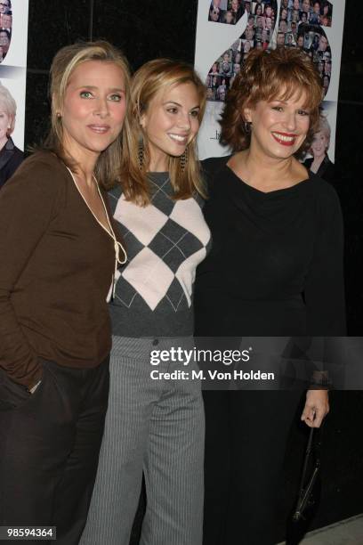 Meredith Vieira, Elisabeth Hasselbeck and Joy Behar of "The View"