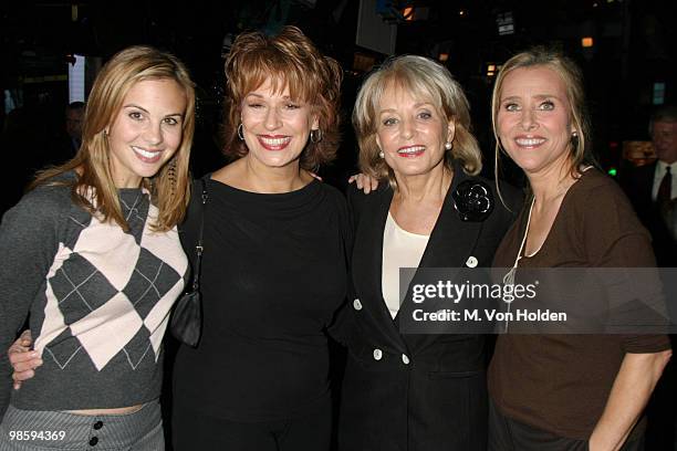 Elisabeth Hasselbeck, Joy Behar, Barbara Walters and Meredith Vieira of "The View"