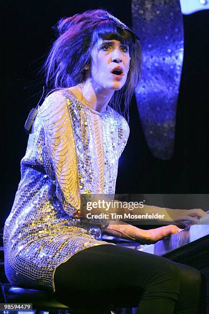 Imogen Heap performs as part of the Coachella Valley Music and Arts Festival at the Empire Polo Fields on April 16, 2010 in Indio, California.