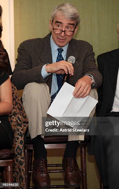 Actor Sam Waterston attends A Bid to Save the Earth press conference at Christie's on April 21, 2010 in New York City.