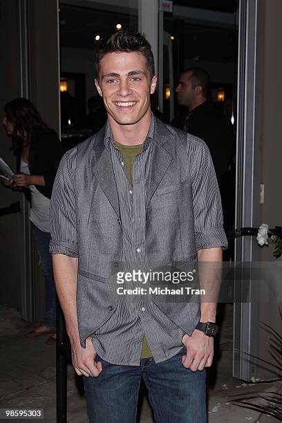 Colton Haynes arrives to Division-E's Spring Collection Launch Party held at Lisa Kline Boutique on January 14, 2010 in Beverly Hills, California.