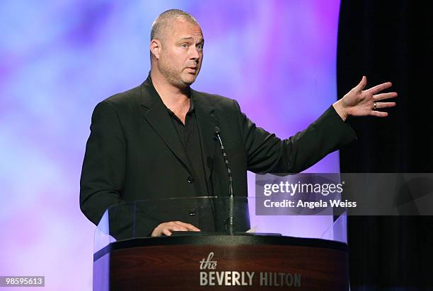 Shaun Perry attends the HRTS Hitmakers Cable Reality: 'Unscripted on Cable: The State of the Business' event at the Beverly Hilton on April 21, 2010...