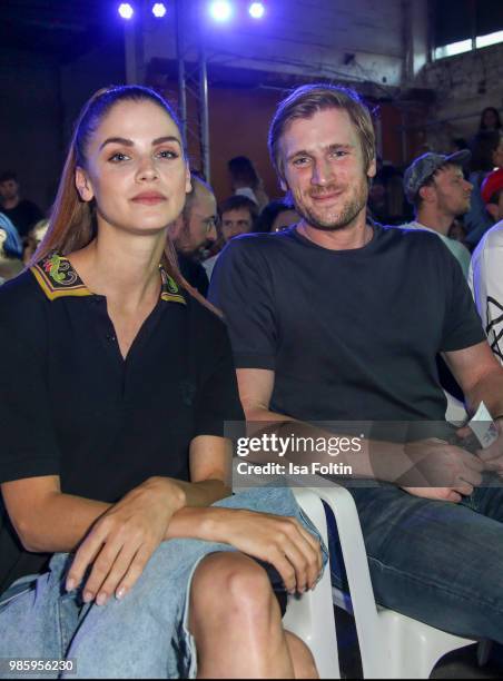Lisa Tomaschewsky and David Schneider during the Bread&&Butter by Zalando 2018 - Preview Event on June 27, 2018 in Berlin, Germany.
