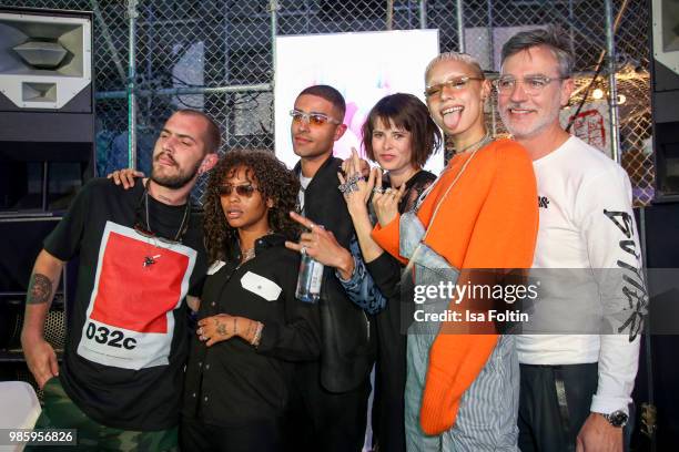 Marc Goehring, Kodie Shane, Jolanda Smit, Jazelle Zanaughtti, Carsten Hendrich during the Bread&&Butter by Zalando 2018 - Preview Event on June 27,...