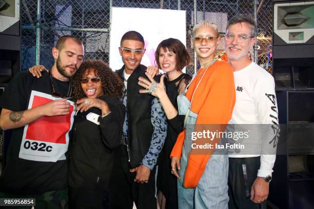 Marc Goehring, Kodie Shane, Jolanda Smit, Jazelle Zanaughtti, Carsten Hendrich during the Bread&&Butter by Zalando 2018 - Preview Event on June 27,...