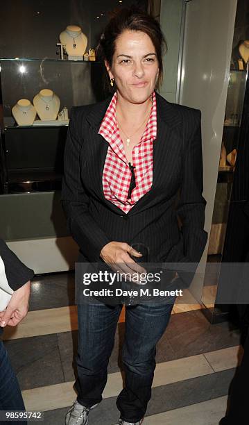 Tracey Emin attends the Celebratory Evening Of Trophies, Intelligence And Heritage In Sport, at Garrard on April 21, 2010 in London, England.