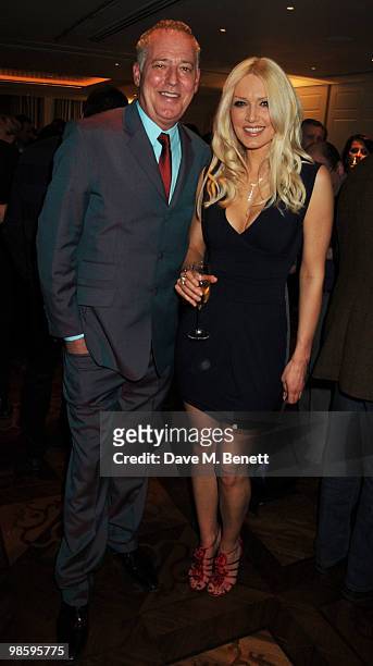 Michael Barrymore and Emma Noble attend the book launch party of Nicky Haslam's book 'Sheer Opulence', at The Westbury Hotel on April 21, 2010 in...