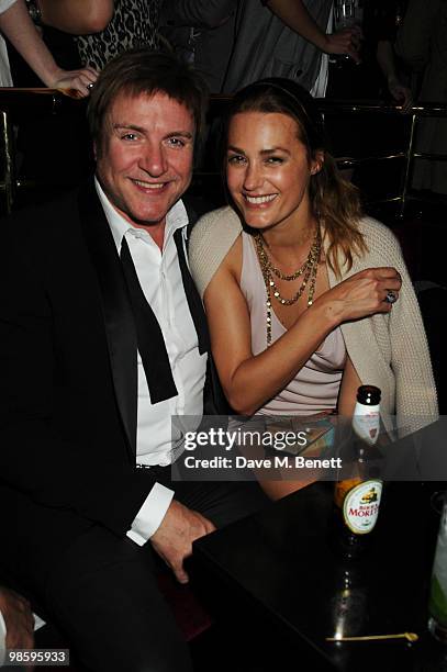 Simon and Yasmin Le Bon attend the afterparty following the opening of Gucci's pop-up sneaker store, at Ronnie Scott's on April 21, 2010 in London,...