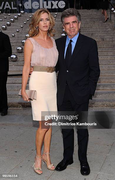 Kathy Freston and Tom Freston attend the Vanity Fair party before the 2010 Tribeca Film Festival at the New York State Supreme Court on April 20,...