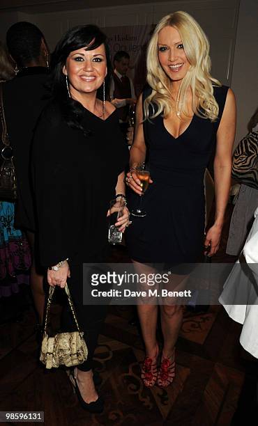 Emma Noble attends the book launch party of Nicky Haslam's book 'Sheer Opulence', at The Westbury Hotel on April 21, 2010 in London, England.