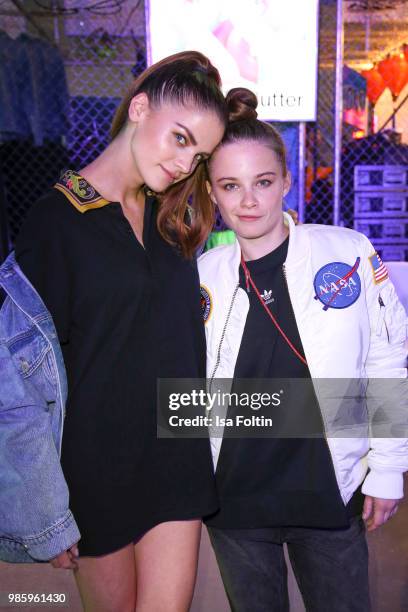 Lisa Tomaschewsky and Jasna Fritzi Bauer during the Bread&&Butter by Zalando 2018 - Preview Event on June 27, 2018 in Berlin, Germany.
