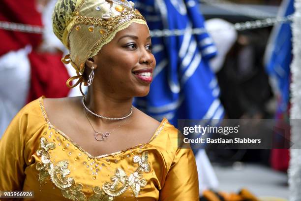 annual juneteenth parade and festival in philadelphia, pa - african american history stock pictures, royalty-free photos & images