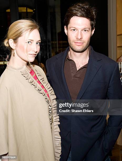 Katrina Szish and Brant Stead attend the Teach for America Week celebration at J.Crew on April 21, 2010 in New York City.