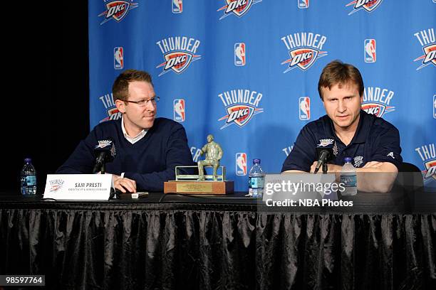 The NBA announced Head coach Scott Brooks of the Oklahoma City Thunder is the recipient of the Red Auerbach Trophy as the 2009-10 NBA Coach of the...