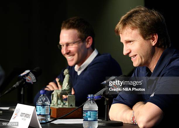 The NBA announced Head coach Scott Brooks of the Oklahoma City Thunder is the recipient of the Red Auerbach Trophy as the 2009-10 NBA Coach of the...