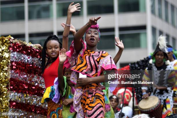 annual juneteenth parade and festival in philadelphia, pa - juneteenth history stock pictures, royalty-free photos & images