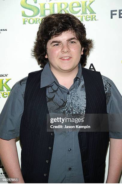 Actor Josh Flitter attends the 2010 Tribeca Film Festival opening night premiere of "Shrek Forever After" at the Ziegfeld Theatre on April 21, 2010...