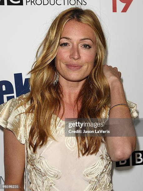 Cat Deeley attends the BritWeek champagne launch red carpet event at the British Consul General's residence on April 20, 2010 in Los Angeles,...