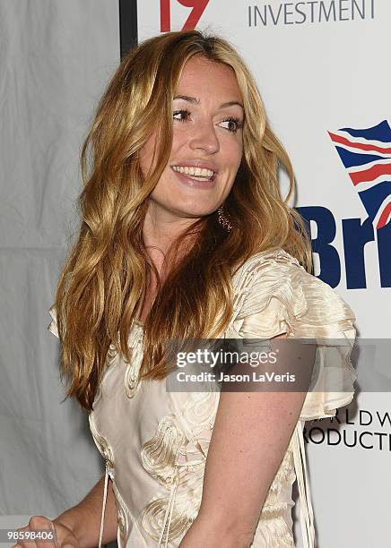 Cat Deeley attends the BritWeek champagne launch red carpet event at the British Consul General's residence on April 20, 2010 in Los Angeles,...