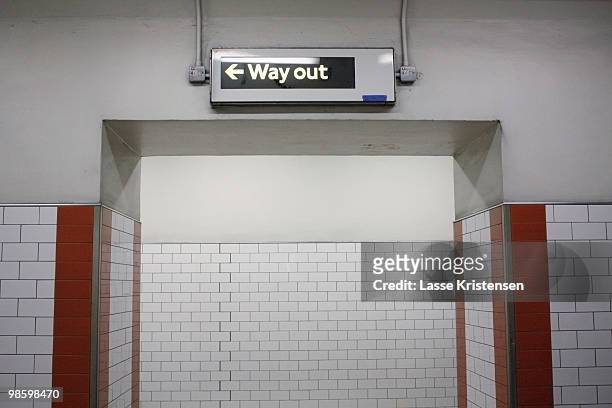 way out - way out sign stock pictures, royalty-free photos & images