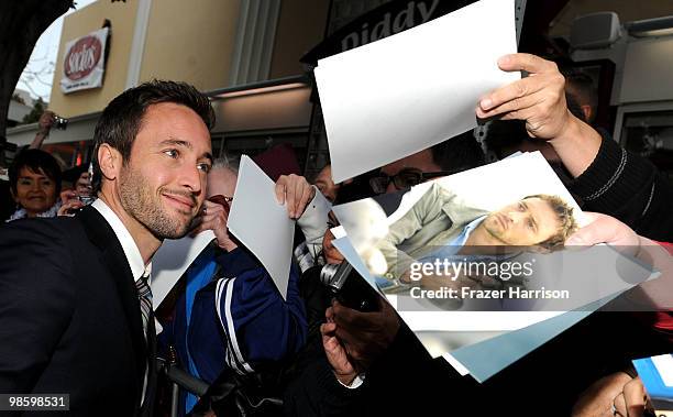 Actor Alex O'Loughlin arrives at the premiere of CBS Films' "The Back-up Plan" held at the Regency Village Theatre on April 21, 2010 in Westwood,...