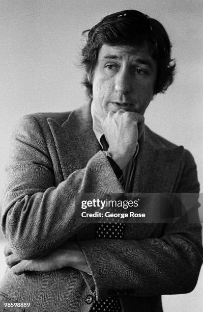 Former "Chicago Seven" defendant, social activist and California State Legislator, Tom Hayden, poses during a 1976 Pomona, California, photo...