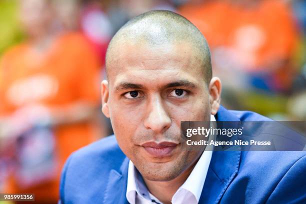 Dounia Issa assistant coach of Le Mans during the Final Jeep Elite match between Monaco and Le Mans on June 24, 2018 in Monaco, Monaco.