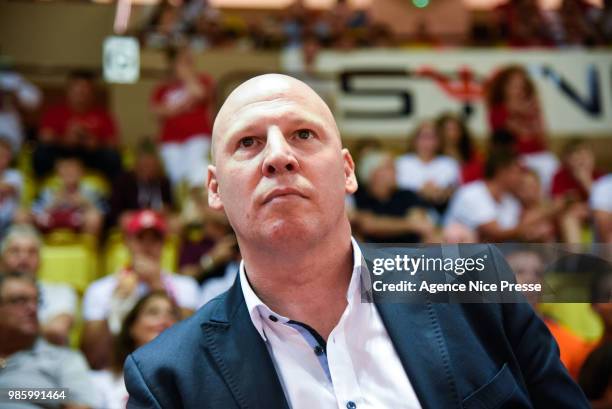 Eric Bartecheky coach of Le Mans during the Final Jeep Elite match between Monaco and Le Mans on June 24, 2018 in Monaco, Monaco.