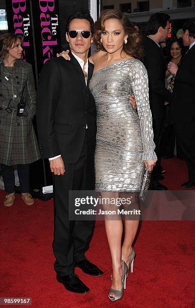 Actress Jennifer Lopez arrives at the premiere of CBS Films' 'The Back-up Plan' held at the Regency Village Theatre on April 21, 2010 in Westwood,...