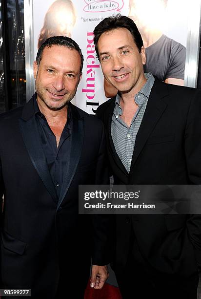 Director Alan Poul and producer Rodney Liber arrive at the premiere of CBS Films' "The Back-up Plan" held at the Regency Village Theatre on April 21,...