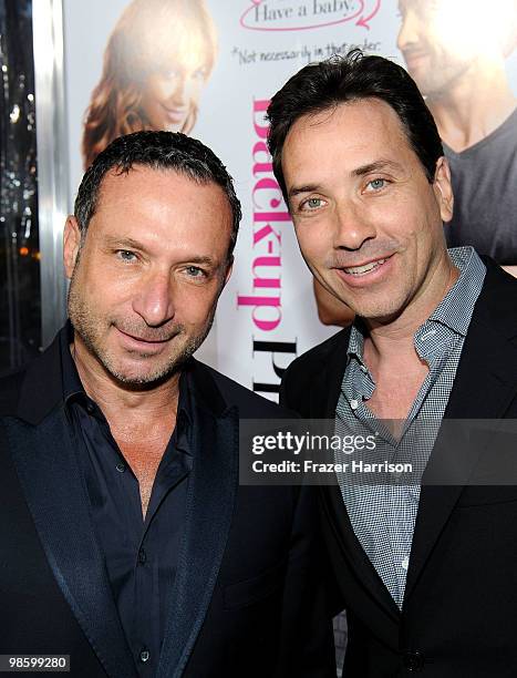 Director Alan Poul and producer Rodney Liber arrive at the premiere of CBS Films' "The Back-up Plan" held at the Regency Village Theatre on April 21,...