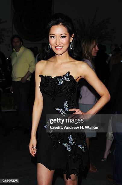 Personality Kelly Choi attends the 2010 Tribeca Film Festival opening night premiere after party for "Shrek Forever After" at the MOMA on April 21,...