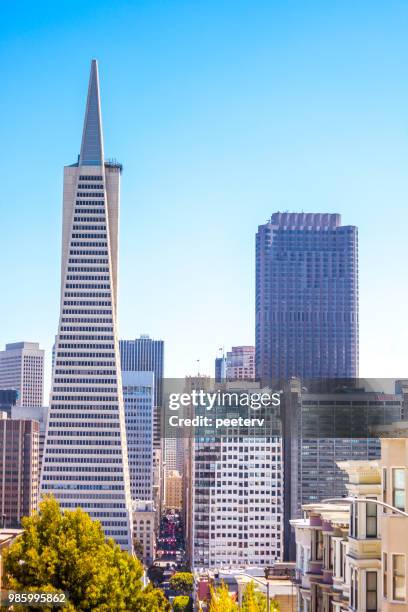 san francisco-transamerica pyramid - peeter viisimaa or peeterv - fotografias e filmes do acervo