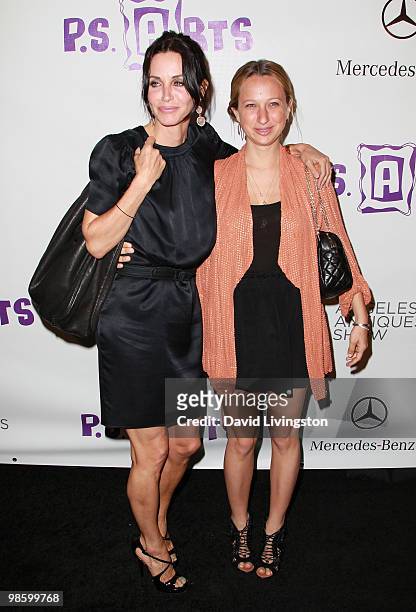Actress Courteney Cox and Jennifer Meyer-Maguire attend the 15th Annual Los Angeles Antique Show Opening Night Preview Party benefiting P.S. ARTS at...