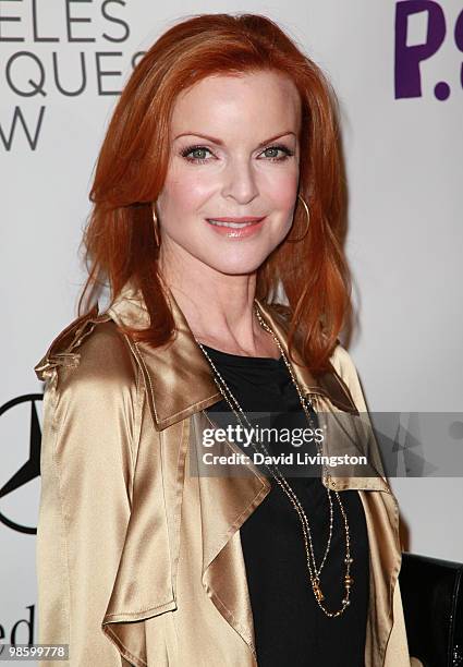 Actress Marcia Cross attends the 15th Annual Los Angeles Antique Show Opening Night Preview Party benefiting P.S. ARTS at Barker Hanger on April 21,...