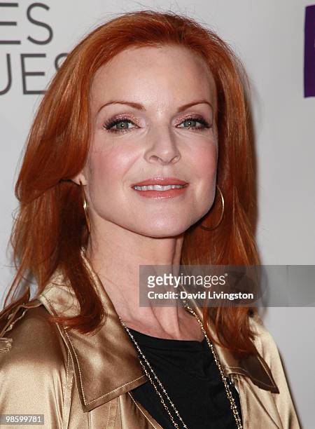 Actress Marcia Cross attends the 15th Annual Los Angeles Antique Show Opening Night Preview Party benefiting P.S. ARTS at Barker Hanger on April 21,...