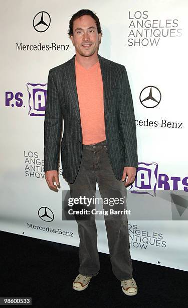 Chris Klein arrives at the 15th Annual Los Angeles Antiques Show Benefiting PS Arts at Barker Hangar on April 21, 2010 in Santa Monica, California.