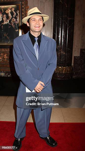 Actor Corey Feldman arrives for the opening of 'CHICAGO' at the Pantages Theatre on April 21, 2010 in Hollywood, California.