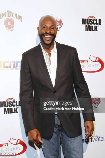 Football legend Jerry Rice attends ESPN the Magazine's 7th Annual Pre-Draft Party at Espace on April 21, 2010 in New York City.