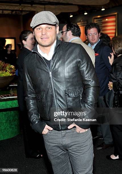 Justin Chambers attends the opening night preview party of the LA Antiques Show benefiting P.S ARTS on April 21, 2010 in Santa Monica, California.