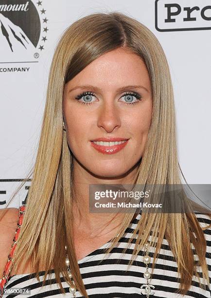 Model Nicky Hilton arrives at the Project A.L.S. LA Benefit hosted by Ben Stiller & Friends at Lucky Strike Bowling Alley on April 21, 2010 in...