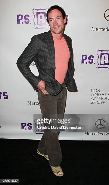 Actor Chris Klein attends the 15th Annual Los Angeles Antique Show Opening Night Preview Party benefiting P.S. ARTS at Barker Hanger on April 21,...