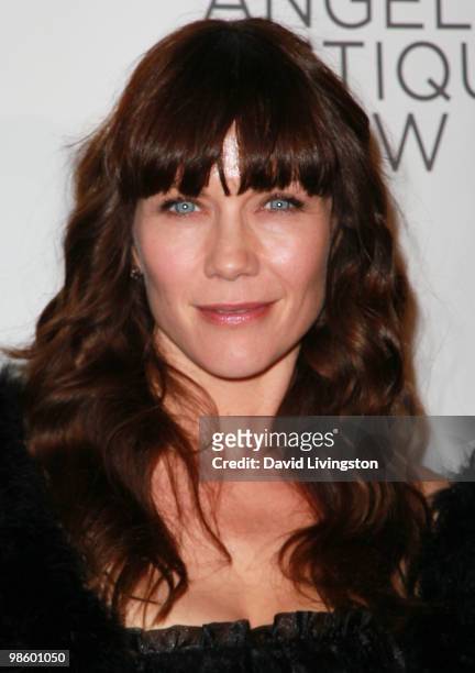 Actress Stacy Haiduk attends the 15th Annual Los Angeles Antique Show Opening Night Preview Party benefiting P.S. ARTS at Barker Hanger on April 21,...