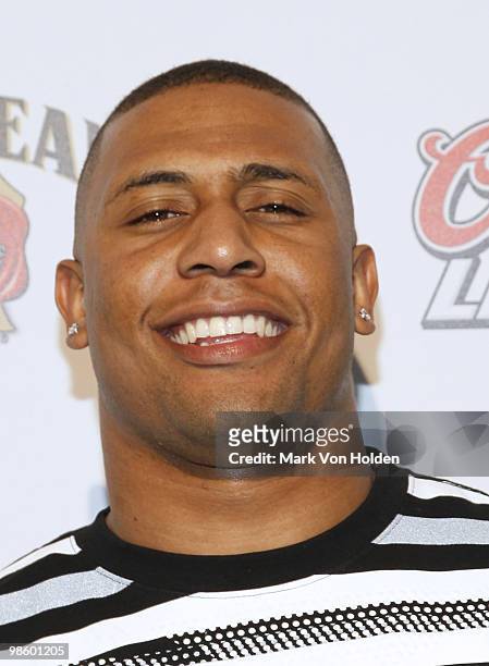 Steeler's LaMarr Woodley attends ESPN the Magazine's 7th Annual Pre-Draft Party at Espace on April 21, 2010 in New York City.